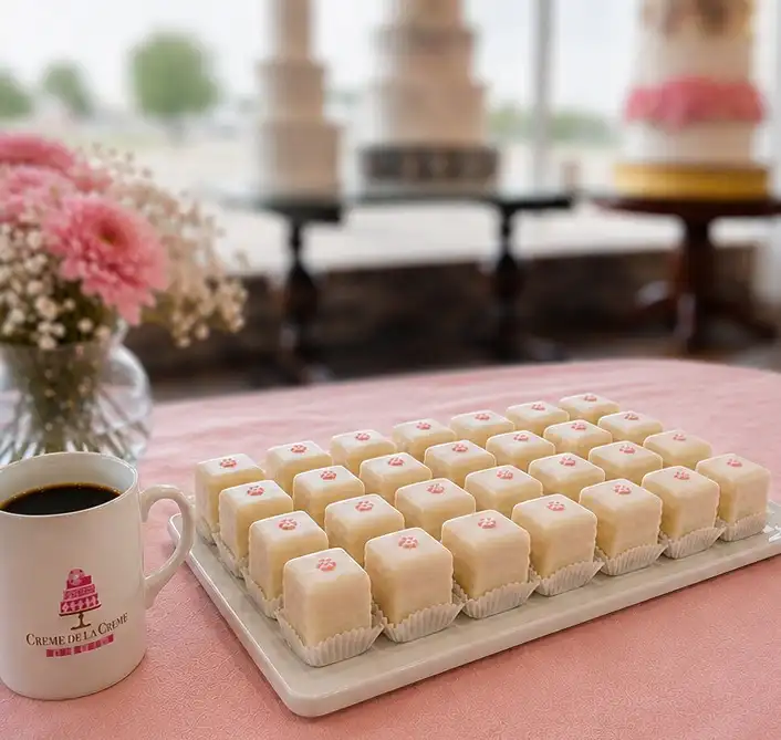 A little bite of elegance, wrapped in sweetness 🎀✨ Our delicate petit fours are as lovely to look at as they are to enjo...